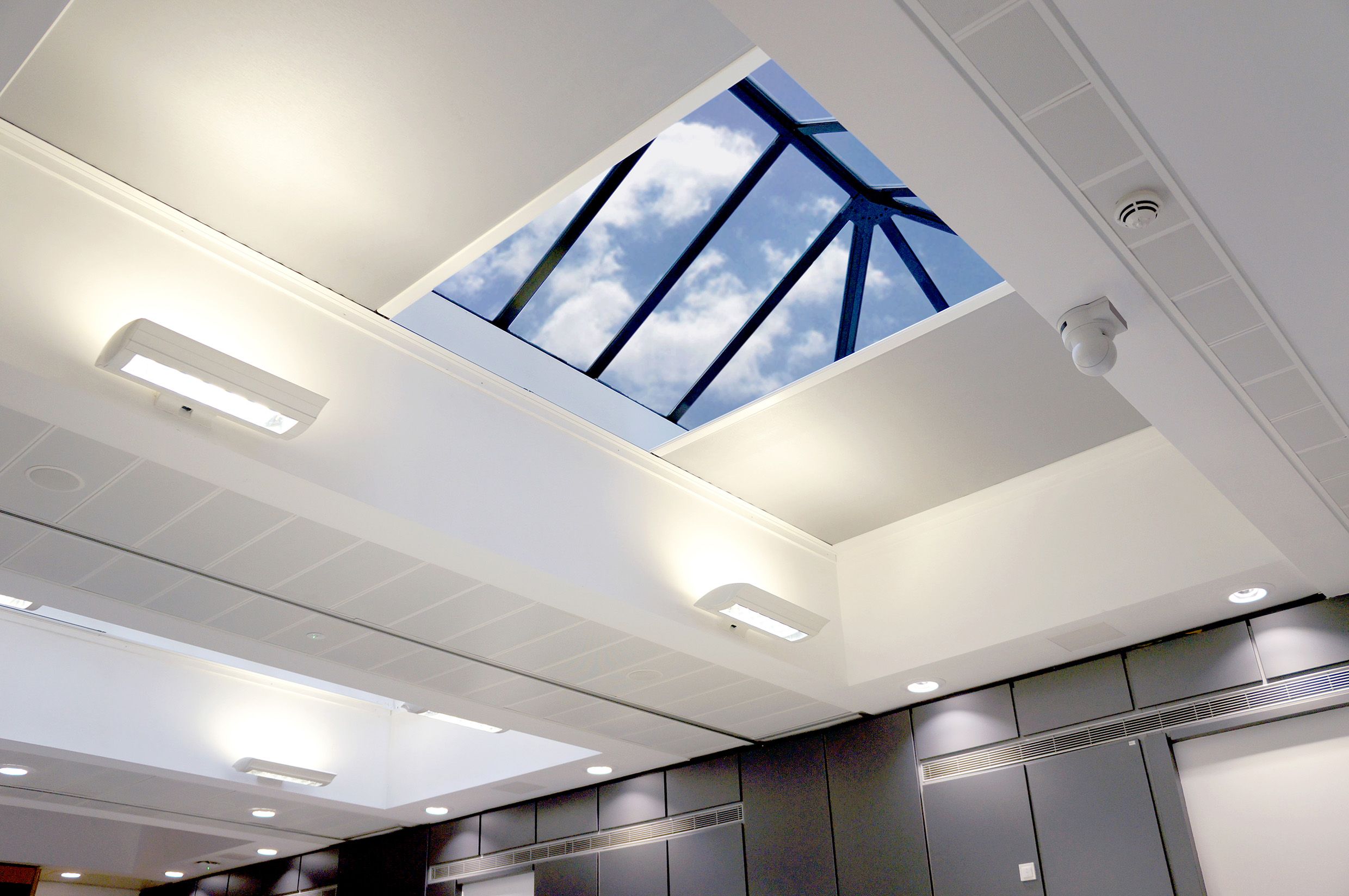 horizontal skylight shade featuring TESS 660 system from Guthrie Douglas