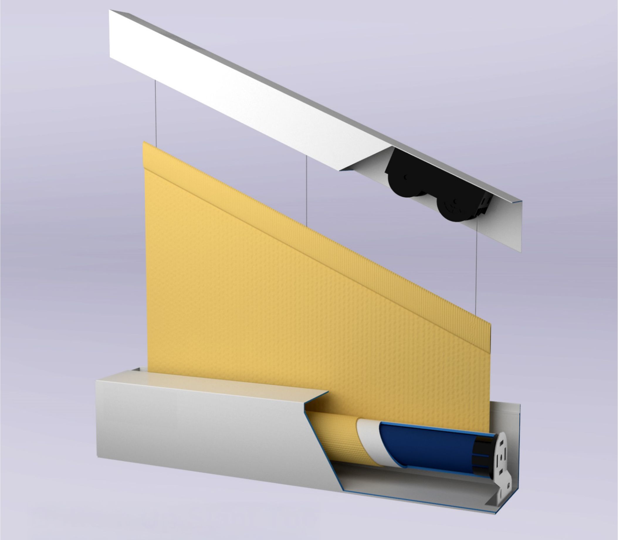 bottom up slant top shade