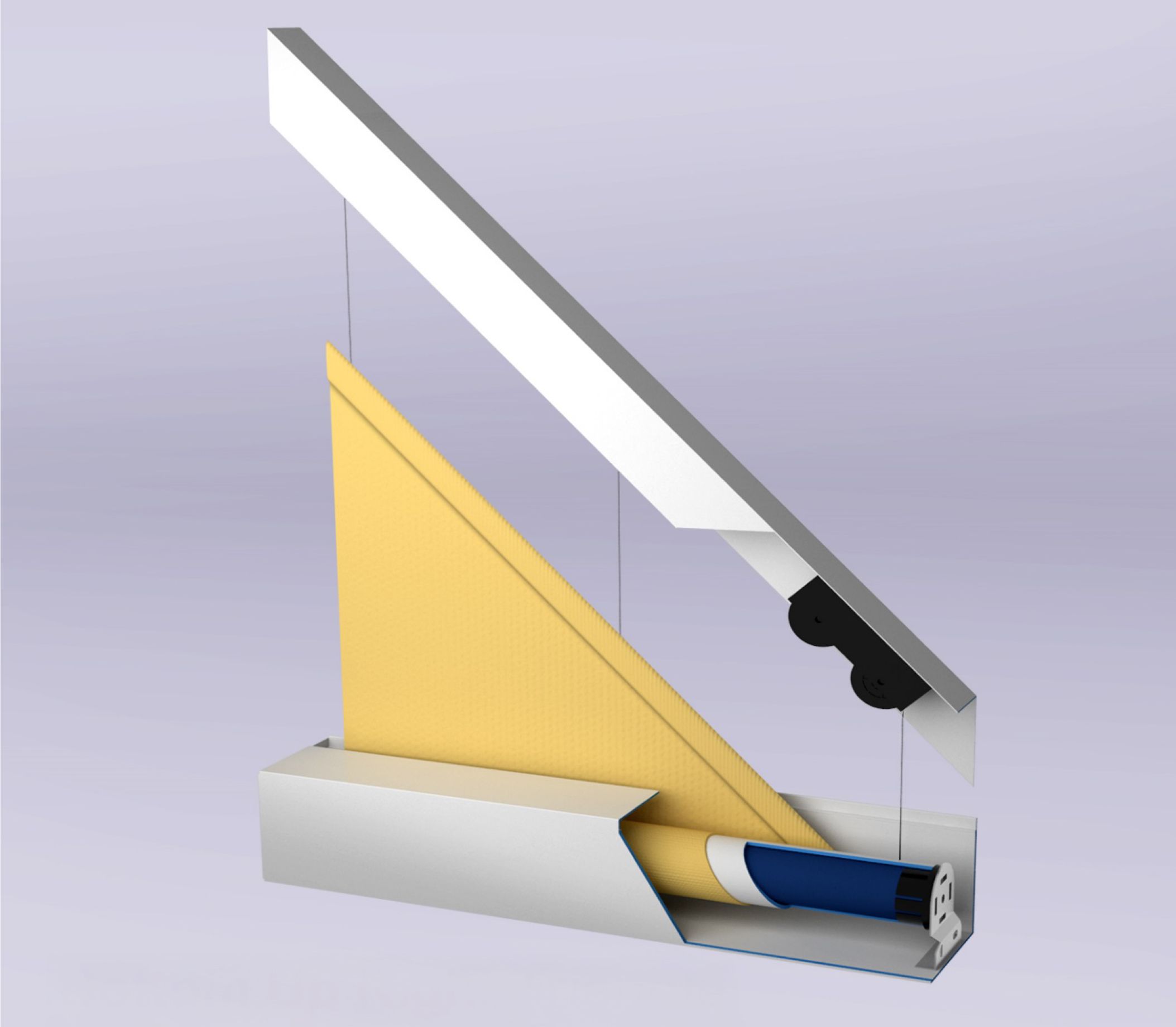 bottom up right triangle shade